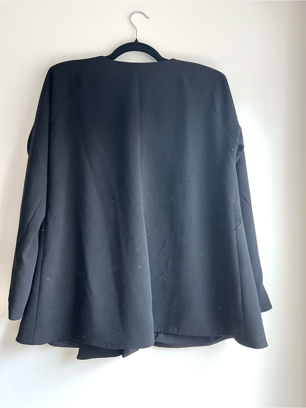 REVOLVE x Michael Costello Black Open-Front Draped Blazer - Picture 2 of 5